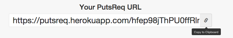 Copy PutsReq URL